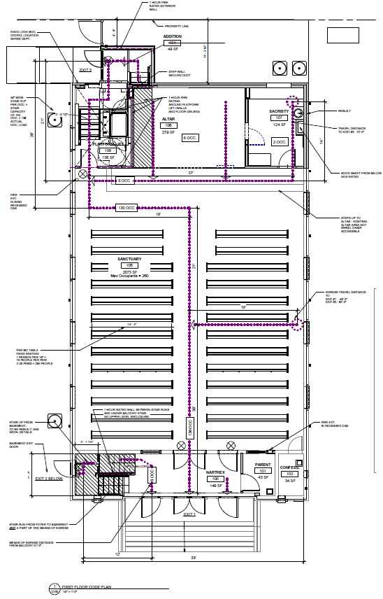 St-Marys-Church-First-Floor-Code