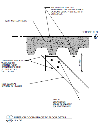 VVMH-Vestibule-Brace-to-Floor-Detail