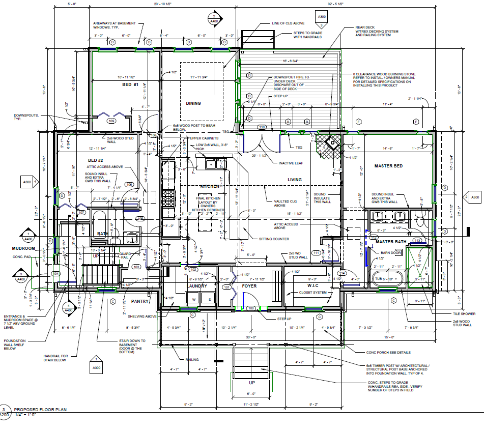 Residence 3Bed 2Bath - First Floor Plan