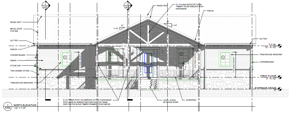 Residence 3Bed 2Bath - Front Elevation