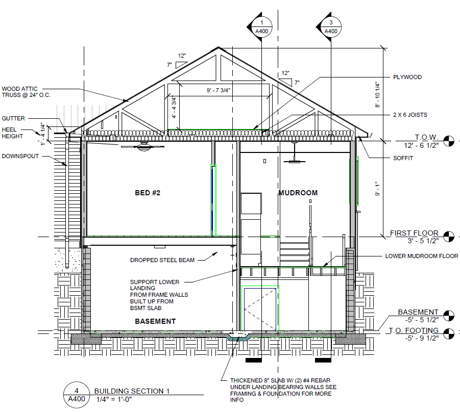 Residence 3Bed 2Bath - Building Section