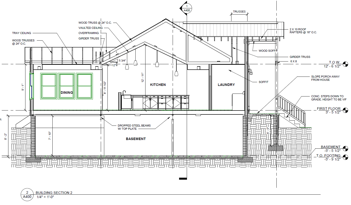 Residence 3Bed 2Bath - Building Section